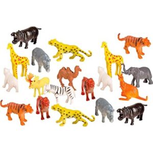Paquete de fiesta de 100 piezas de mini animales salvajes_1