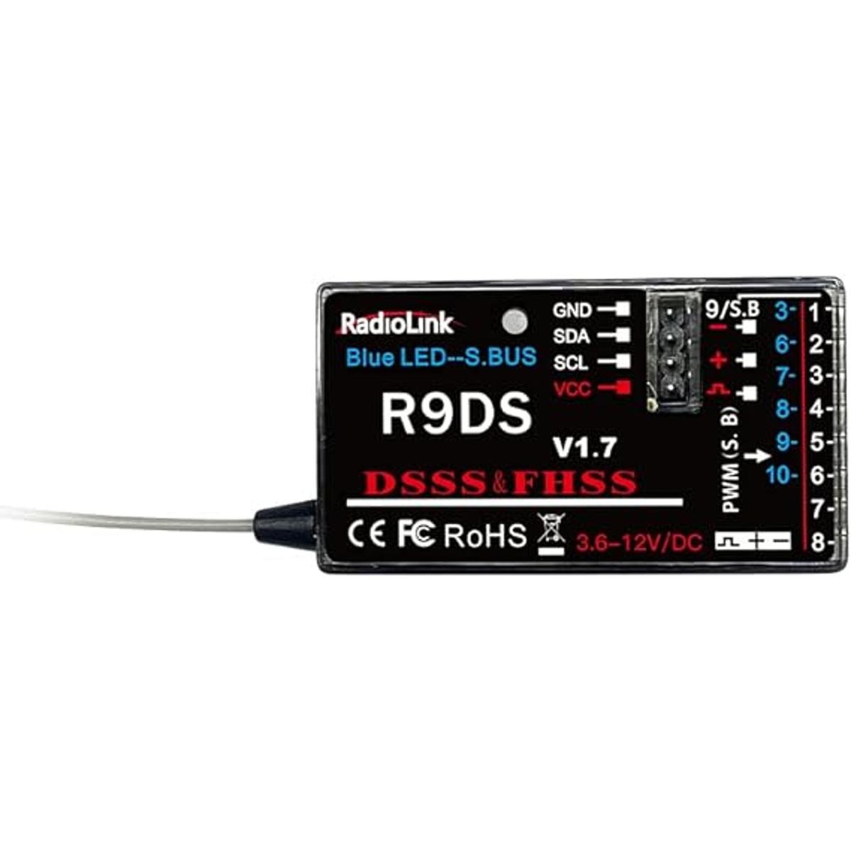 Radiolink R9DS 10 canales 2.4GHz RC receptor SBUSPWM