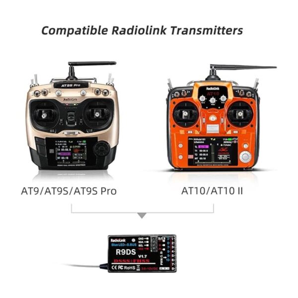 Radiolink R9DS 10 canales 2.4GHz RC receptor SBUSPWM_2