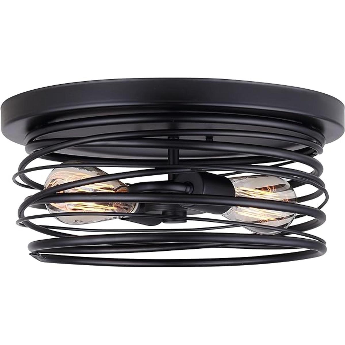 Canarm IFM411B14BK LTD Ryland Lámpara de techo 2 luces