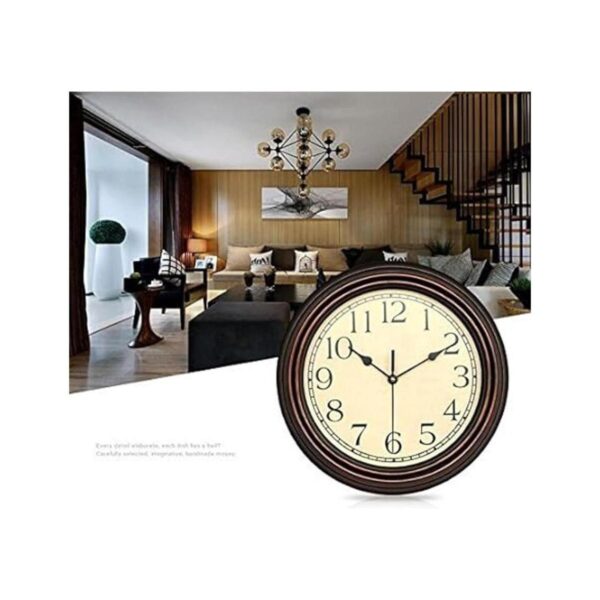 Bekith Reloj clásico redondo de 12 pulgadas reloj de_3