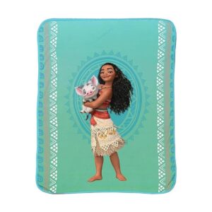 Disney Moana The Wave Manta de felpa de 46 x 60 pulgadas_1