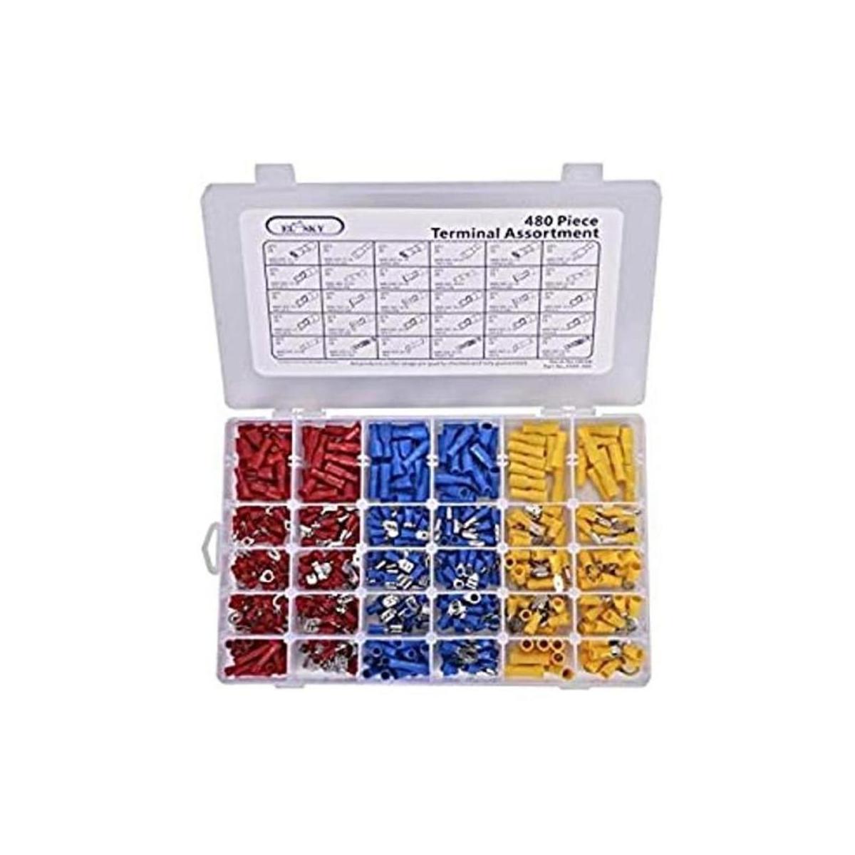 480pcs Conectores terminales Crimp Conectores cable ELSKY