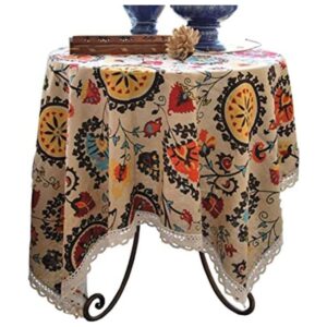 Aothpher Manteles modernos bohemios lavables con encaje