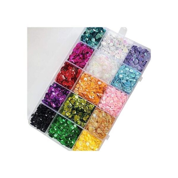 Mezcla de 15 colores con lentejuelas para decoración de_3