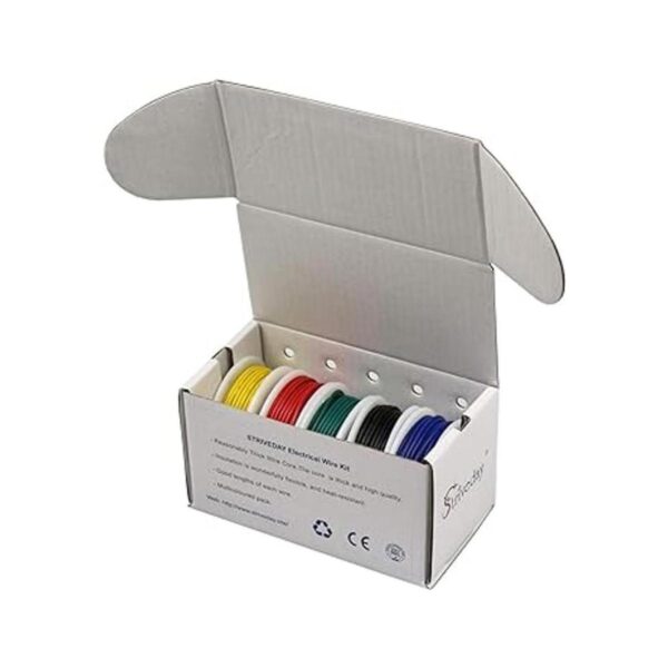 Striveday Cable eléctrico flexible de 22 AWG de calibre_2