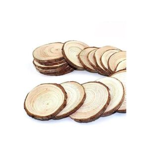 Goodlucky 225 Unfinished rodajas de madera natural_1