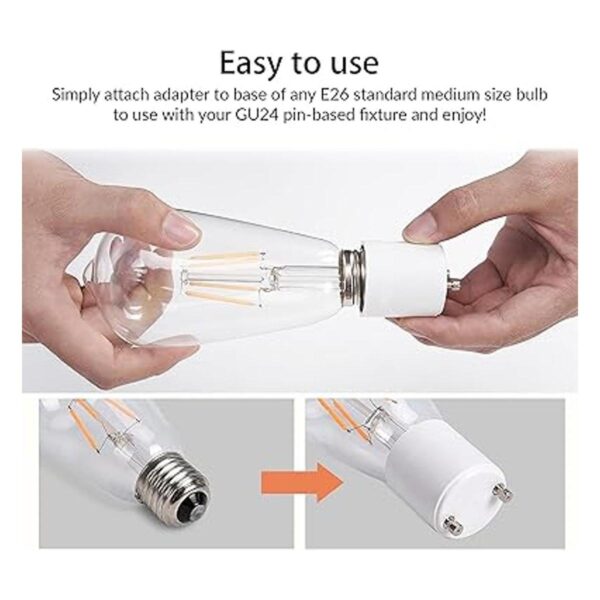 Newhouse Lighting Adaptador de bombilla estándar GU24 a