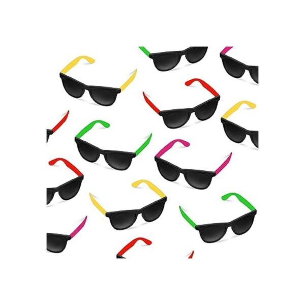 Lentes de sol para fiestas estilo de los 80s de colores_2