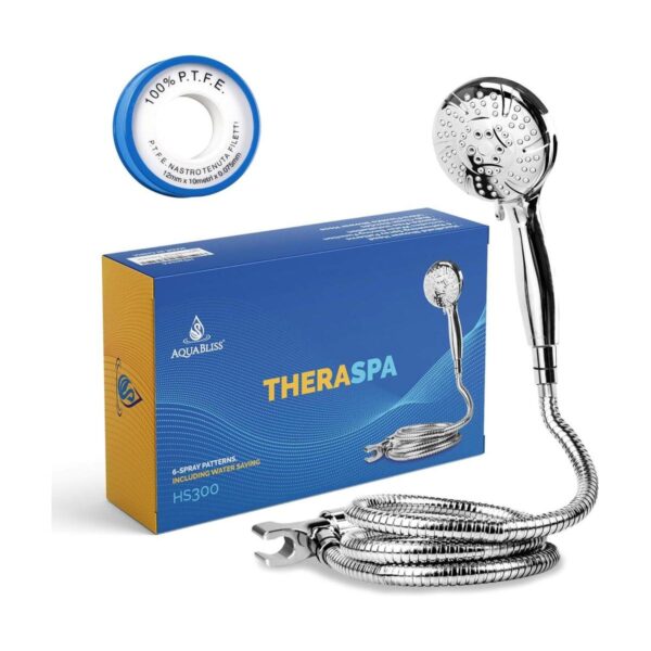 Regadera de mano Aquabliss alta presión 6 configuraciones