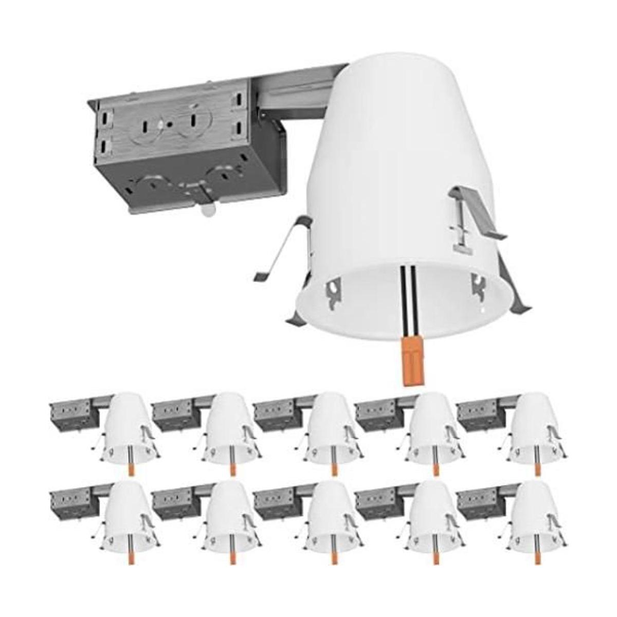 Sunco Lighting Paquete de 10 luces de lata para techo de 4