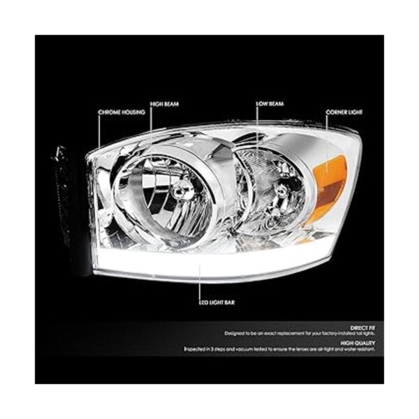 DNA Motoring HLLBDR06CHAM Faros delanteros de color ámbar_2