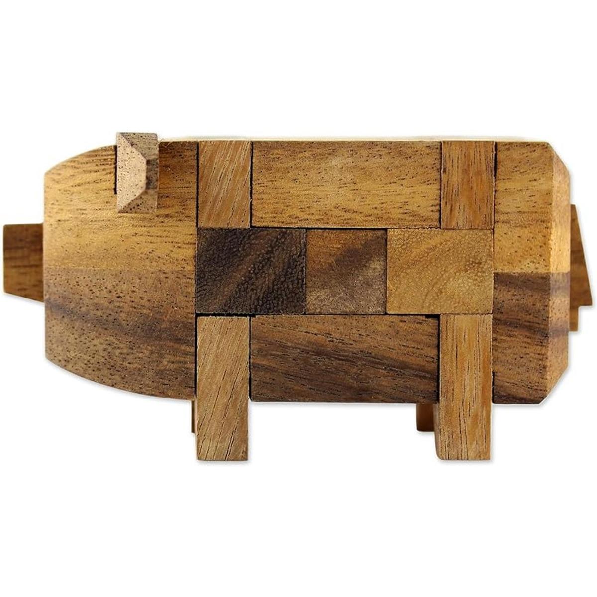 Novica Juego de rompecabezas hecho a mano de madera de