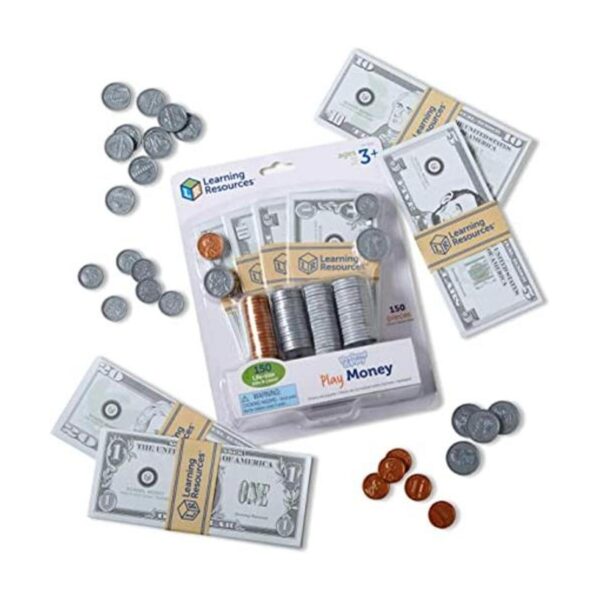 Learning Resources Pretend Play Money 150 Pieces Ages 3_1
