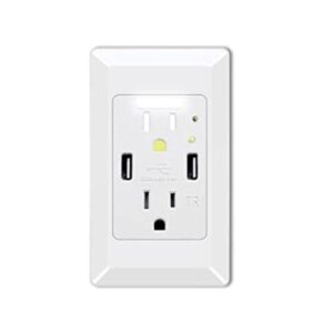 GreenCycle Toma de corriente USB con luz nocturna toma_1