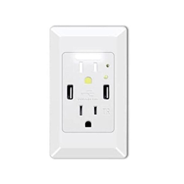 GreenCycle Toma de corriente USB con luz nocturna toma_1