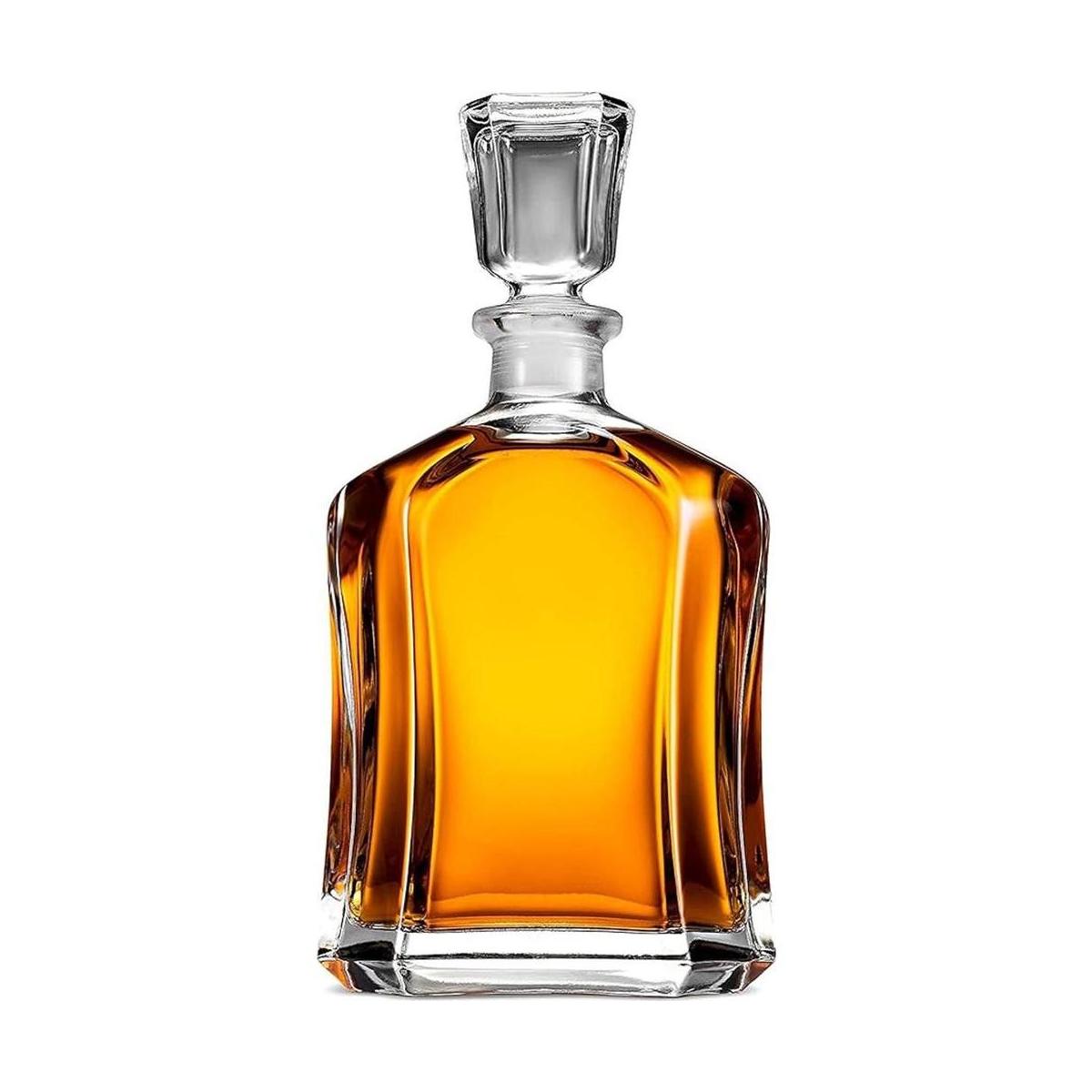 Paksh Novelty Decantador capital de whisky de vidrio con