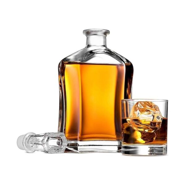 Paksh Novelty Decantador capital de whisky de vidrio con_2