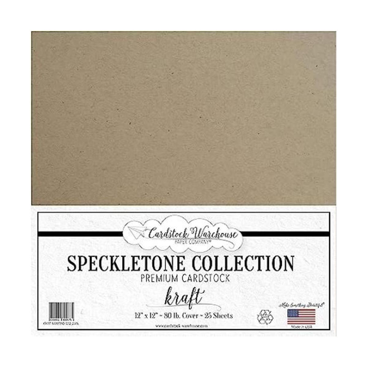 KRAFT SPECKLETONE Papel de cartulina 100 reciclado 12.0