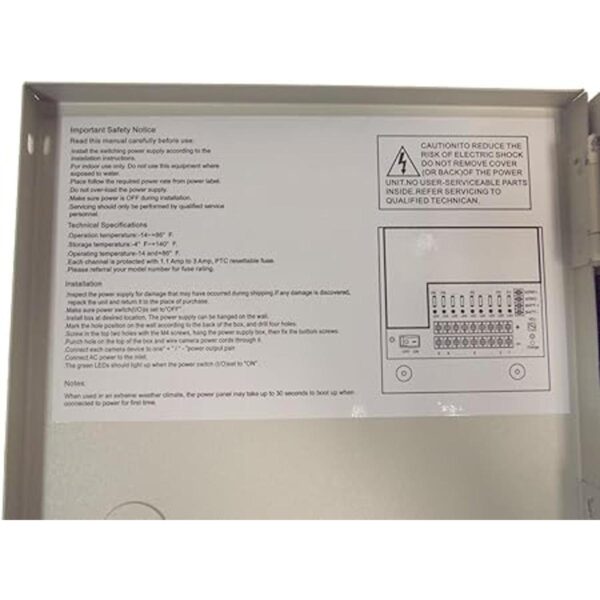 Evertech 9 Canal de salida 12 V dc Distributed Power Box_4