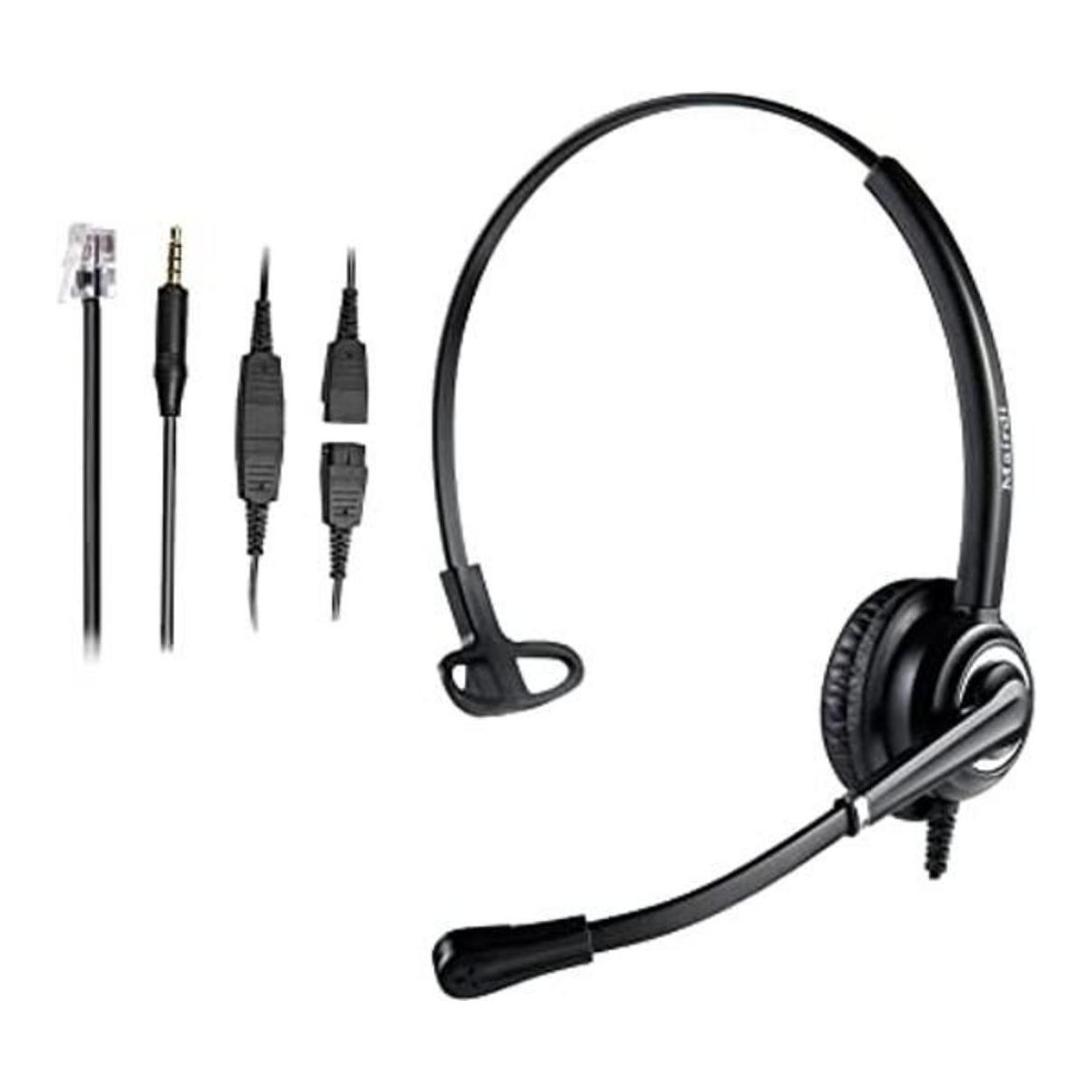 MAIRDI Auriculares de oficina con micrófono de cancelación