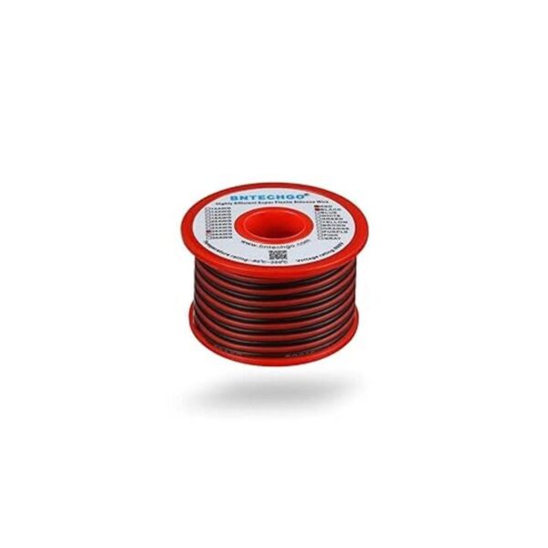 BNTECHGO Bobina de alambre de silicona de calibre 26 rojo_2