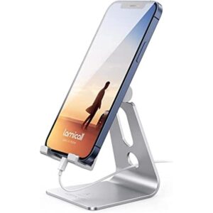 Lamicall Soporte de teléfono universal ajustable. Plateado_1