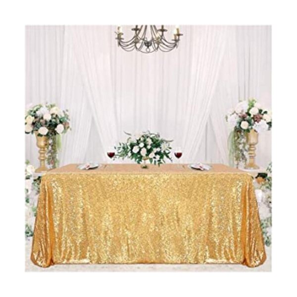 Mantel brillante de 48.0 x 79.9 in con lentejuelas_1