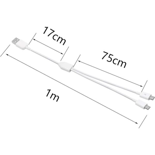 CERRXIAN 3Ft USB 2.0 tipo A macho a 2 Micro USB macho_6