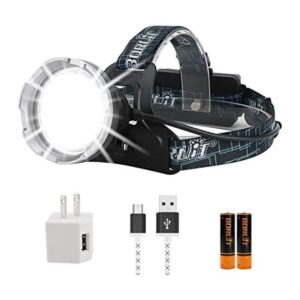 BORUIT B10 Faro LED recargable súper brillante de 6000_1
