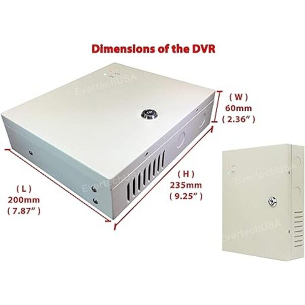 Evertech Caja de fuente de alimentación para cámara de_4