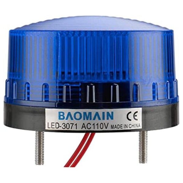 Baomain Ronda de señal Luz de aviso parpadeante led3071 AC_1