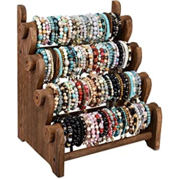 Ikee Design antiguo organizador de brazaletes de madera de_1