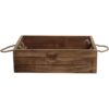 MyGift Cubo de almacenamiento de madera marrón rústico con_2