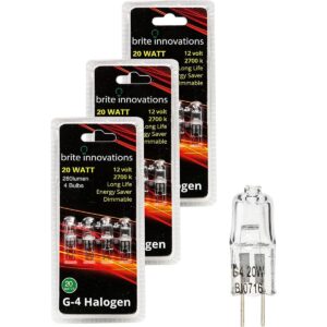 Brite Innovations Bombilla halógena G4 20 W intensidad_1