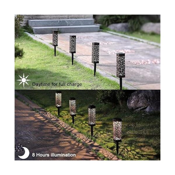 Maggift Juego de luces led 8 piezas luces LED solares_3