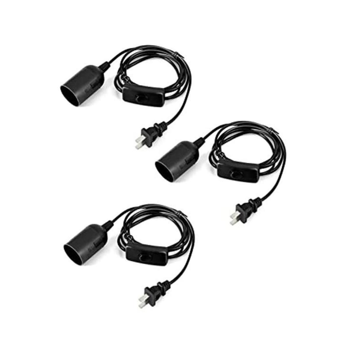HESSION Paquete de 3 colgantes cuerda colgante cable de