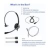 Auriculares de teléfono con conector RJ9 y conector de_5