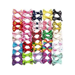 Chenkou Craft 50 unidades 25 pares de lazos para el pelo_1