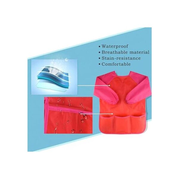 Kuuqa Delantales impermeables para niños con 3 bolsillos_3