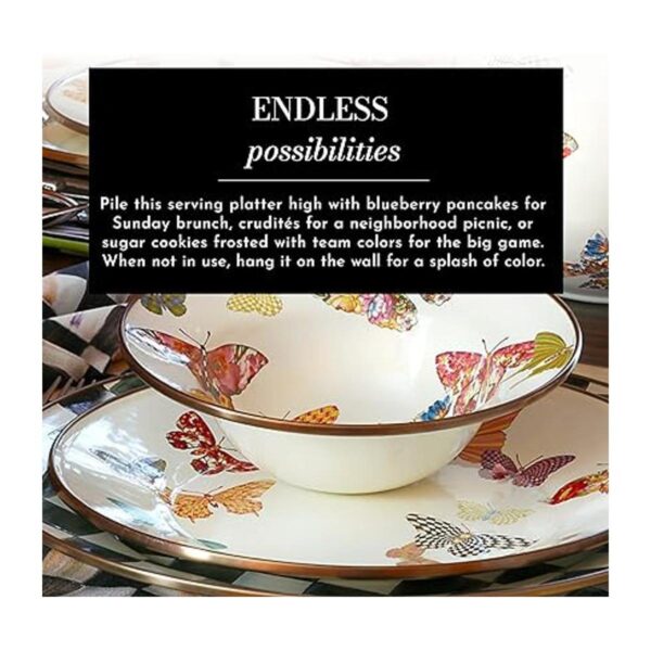 MacKenzieChilds Butterfly Garden Bandeja de té grande 16_2
