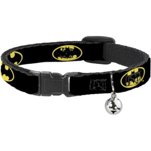 Collar de gato con hebilla Breakaway Batman Shield negro_1