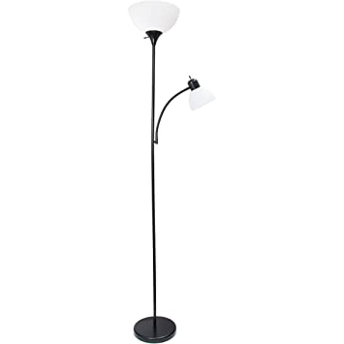 Simple Designs HomeLF2000BLK Lámpara de pie de madrehija
