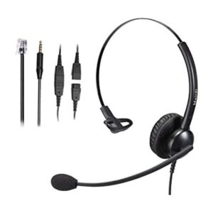 Auriculares de teléfono con conector RJ9 para teléfono_1