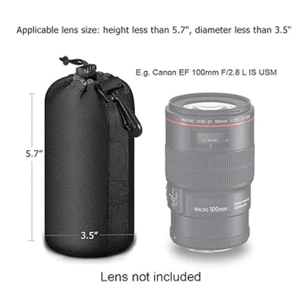 Selens Paquete de 4 fundas para lentes con protección