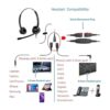 Auriculares de teléfono de 0.098 in con micrófono de_4