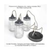 Boca Ancha tapas de tarros 6PK preagujereado por su