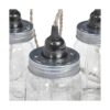 Boca Ancha tapas de tarros 6PK preagujereado por su