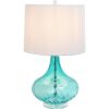Elegant Designs LT3214BLU Lámpara de mesa de vidrio con_2