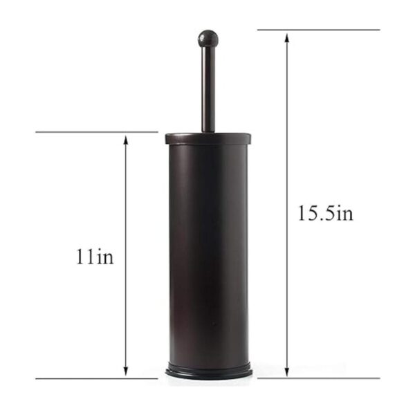 HUJI Soporte para cepillo de inodoro de bronce resistente_4